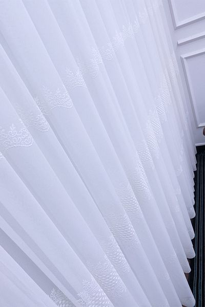 Payidar Living Room Bedroom Plain Avangard Brillant New Season 2025 1/2 Normal Pile Tulle Curtain