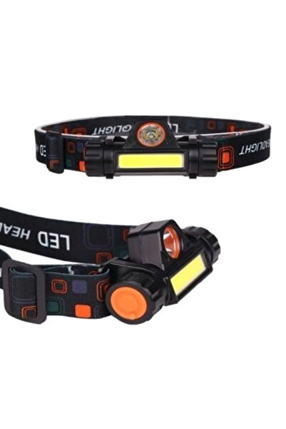 Aleeza Kafa Feneri Şarjlı Mıknatıslı Lityum Lion Pilli 1200 Lümen Cob Led Kafa Lambası Çalışma Lambası Led