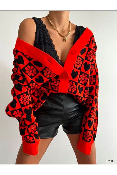 Tunicom Plus Size Cardigan with Print