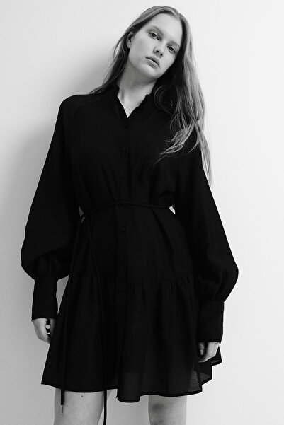 H&M Kuşaklı Elbise