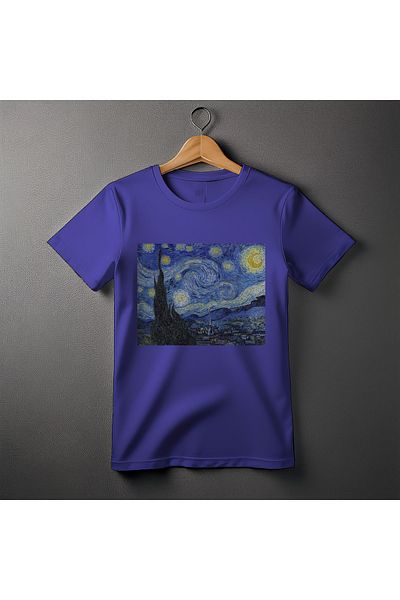 Ozzy Μπλουζάκι Unisex Starry Night Pattern 4 Digital Printed