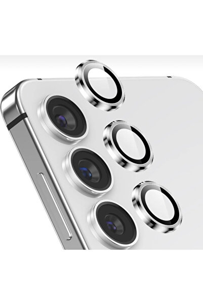 Solid Samsung Galaxy S24 Fe Compatible Camera Protection Lens Protector Tempered Glass Application