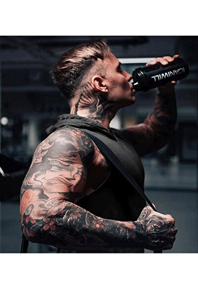 Tayzon Printed Hooded Fitness Undershirt Sportsman Undershirt Training Undershirt