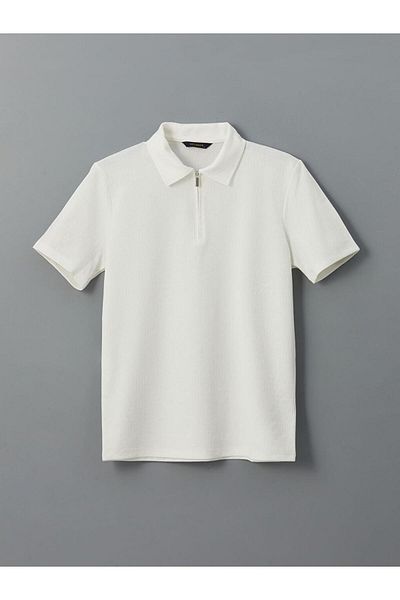 LC Waikiki Ανδρικό κοντομάνικο μπλουζάκι SOUTHBLUE Polo Neck