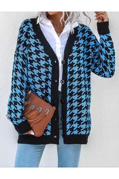 Tunicom Plus Size Cardigan with Print