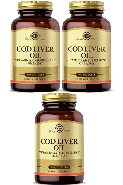 Solgar كود زيت الكبد 100 كبسولة 3 قطع