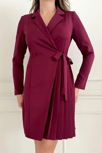 ZISHAN Women's Evening Dress with Pleated Skirt and Sash Detail Comfortable Cutout 034