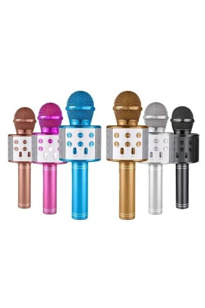 shop TV50 KARAOKE MİKROFON DAHİLİ HOPARLÖRLÜ USB+AUX+FLASH+TF KART DESTEKLİ K...