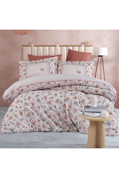 DENİZLİ ÇEYİZ Clasy Double Duvet Cover Set - Visam Tile