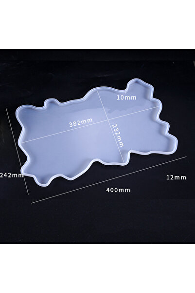 HOBİFLEX EPOKSİ REÇİNE SİLİKON KALIP İTHAL DALGALI BÜYÜK BOY DİKDÖRTGEN TEPSİ...