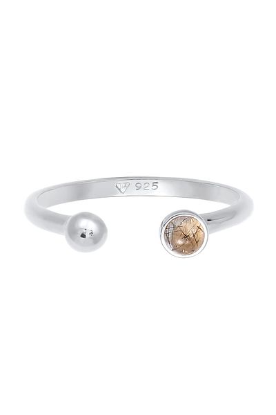ELLI Inel Femeie Deschis Ajustabil Sclipire Cu Turmalina Quartz Din Argint Sterling 925
