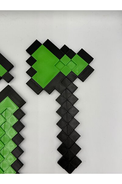 Goplast Premium Minecraft 4’lü (Balta - Kılıç - Ok - Kürek) Lego Yeşil