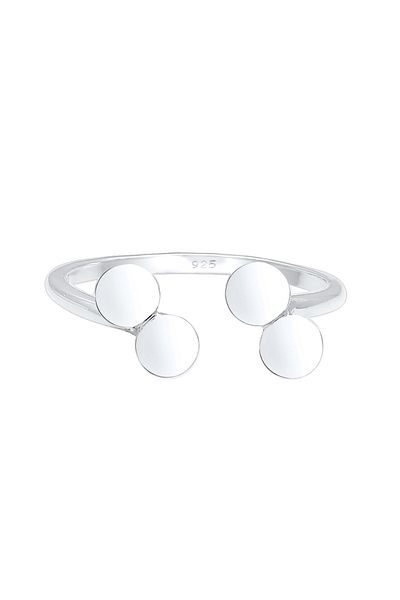 ELLI Prsten Kruhový Geo Trend Nastavitelný 925 Sterling Silver