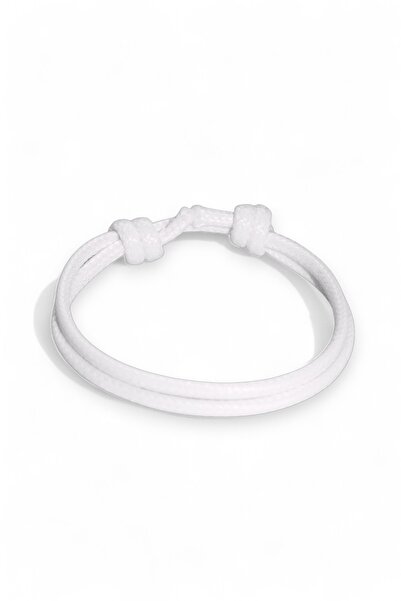 LA TINY سوار من الجلد الصناعي الأبيض للرجال، سوار من الجلد، سوار بسمك 3 مم (س...