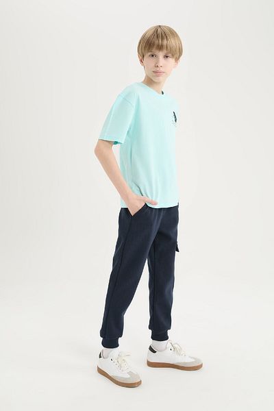 DeFacto Jogginghose für Jungen – elastische Taille mit Beinen und Taschen Z4094A625SP