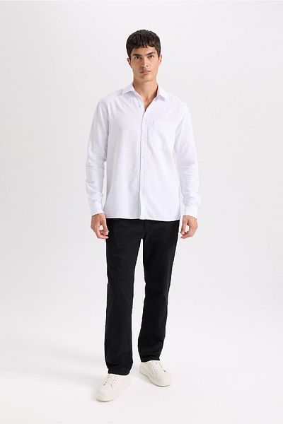 DeFacto Chino Canvas-Hose mit geradem Bein D7349AX25SP