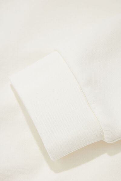 W Collection EKRU BİSİKLET YAKA UZUN KOLLU SWEATSHIRT