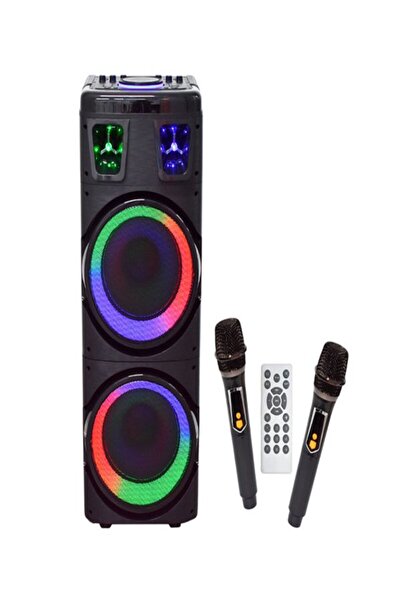 ULTRATEKNO BTS-1708 200W Karaoke Ses Sistemi 2x10 inç RGB Efektli Party Box M...