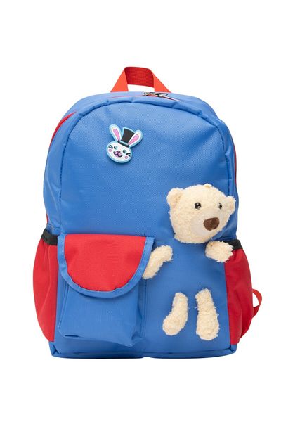 QUOVO 4-7 Years Old Kreş Kindergarten Bag - Waterproof, Orthopedic, Special Design with Teddy Bear
