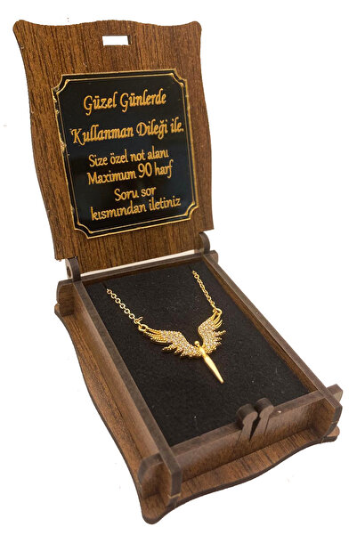 Tahtakurusu Tasarım Kişiye Özel Pleksi Isimli Notlu Ahşap Kutulu Zirkon Taşlı...