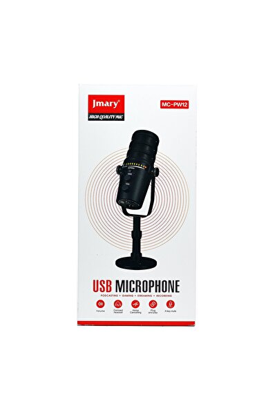 Corsair MC-PW12 USB Mikrofon 360 Derece Dönebilen ASMR ve Stüdyo Kayıt Mikrofonu