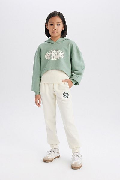 DeFacto Κοριτσίστικο εμπριμέ Jogger Sweatpants - Ελαστικό πόδι μέσης E1791a825sp