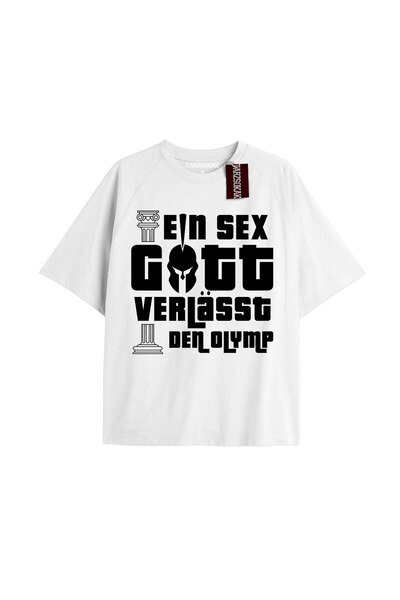 TIMESWASTINGIRL GOTT VERLASST DEN OLYMP Tricou Unisex Supradimensionat cu Ins...