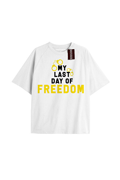 TIMESWASTINGIRL Η ΤΕΛΕΥΤΑΙΑ ΜΟΥ ΗΜΕΡΑ ΕΛΕΥΘΕΡΙΑΣ Unisex Oversize Μπλουζάκι με...