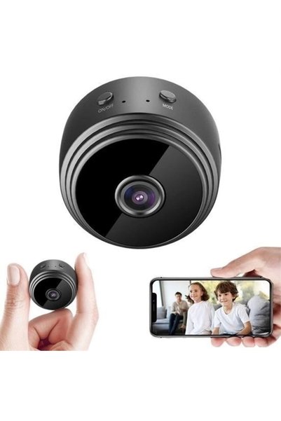 Epilons A9 Mini Döner Başlıklı Wifi Kablosuz İnteraktif Gece Görüşlü 1080 P F...