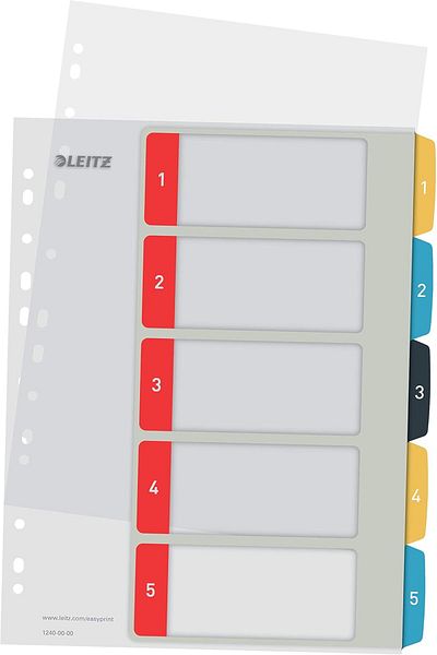 STOREMAX Jvnnshop Cozy 1-5 Printable Separator Pp 646268