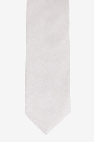 ALTINYILDIZ CLASSICS Ανδρική λινή γραβάτα σε μπεζ χρώμα