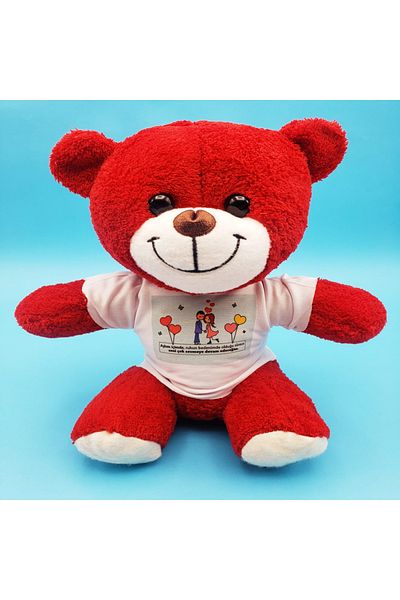 Skygo Red Bear with Cute Couples T-Shirt