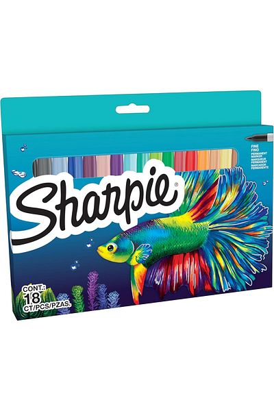 STOREMAX Bystoreby Fine Permanent Marker 18Li Box- Fish Newdesing 646268