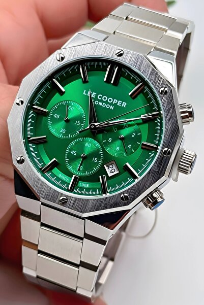 Lee Cooper Lc07807.380 Gümüş Renk Çelik Kordon Gümüş Renk Çelik Kasa Erkek Ko...