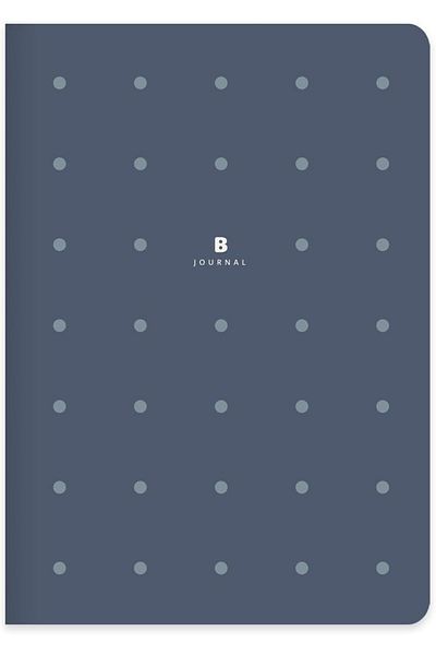 STOREMAX Ysstorex Color B. Journal 16X21.5 80 Yp. Dotted Hard Cover Notebook - Navy Blue Starcolxlection 65514