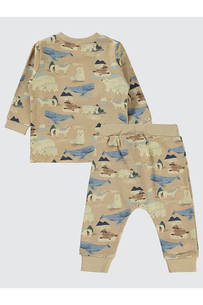 Civil Baby Baby Boy Suit 6-18 Months Milk Coffee