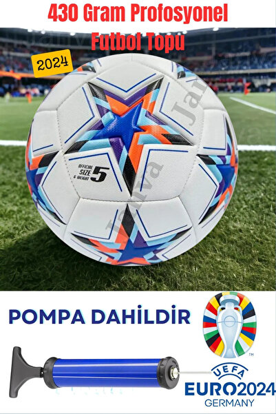 Janva Futbol Topu 420 gram Lazer Kesim Maç ve Antreman + Pompa