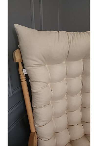 ALTINPAMUK Selen Luxury Chair Cushion, Bench, Swing Rocking Chair Cushion 120X50Cm Beige (Cushion Only)