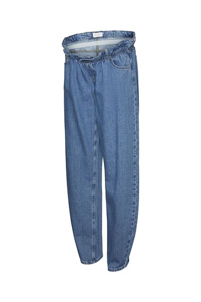 Mama Licious Umstandsjeans mit Loose Fit Hohe Taille Niedrige Taille Jeans