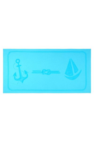 ANEMOSS Πετσέτα θαλάσσης Sail Turquoise 140x70 cm