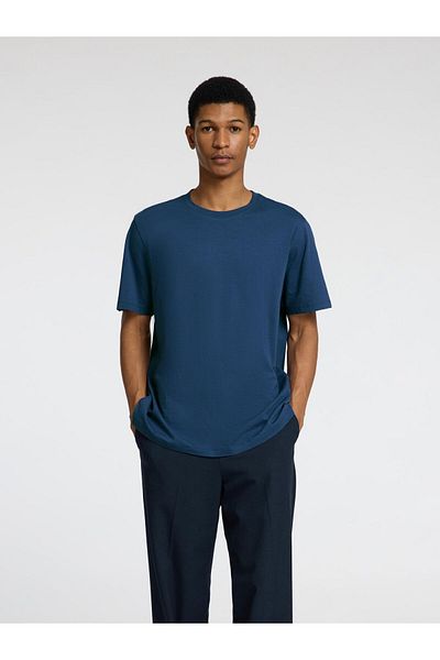 Selected Homme T-Shirt Flammengarn Baumwoll