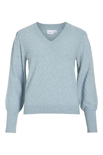 VILA Strickpullover V-Ausschnitt