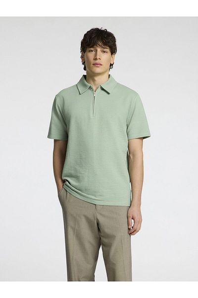 Selected Homme Poloshirt Seersucker