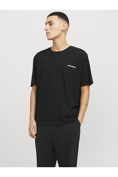Jack & Jones Loungewear Set 2er-pack Einfarbig Rundhals Loungewear Set
