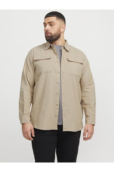 Jack & Jones Plus Overshirt Plus Size Comfort Fit Overshirt