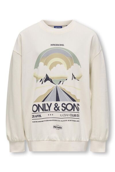 Only & Sons Sweatshirt mit Rundhalsausschnitt