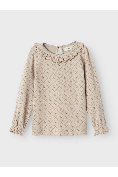 Lil' Atelier Oberteil mit langen Ärmeln Slim Fit