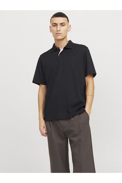 Jack & Jones Premium Poloshirt Einfarbig Hemdkragen Poloshirt