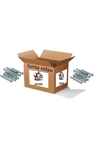Ayaz AY-CİV 6X120 Sunta Vidası 50 Adet DIN 7505