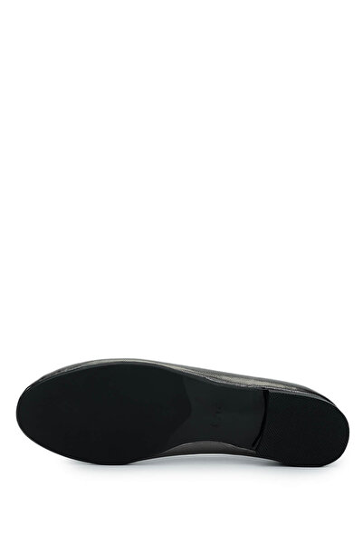 Tamer Tanca Women's Genuine Leather Gray Ballerina Shoes